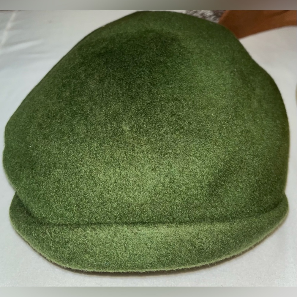 Honry Pollack New York Vintage Derby Hat Green EC
